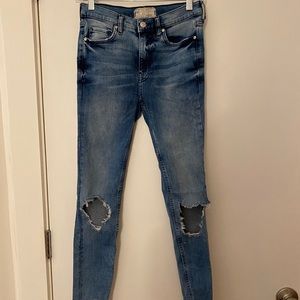 Free People Busted Knee Skinny Jean